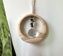 Rainbow Tourmaline Mini Maplewood Suncatcher