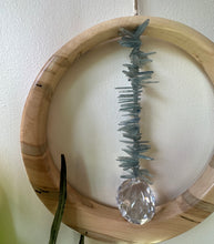 Blue Kyanite Maplewood Suncatcher