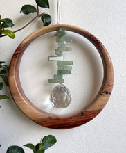 Green Aventurine Canarywood Suncatcher