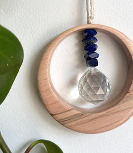 Lapis Lazuli Maplewood Suncatcher mini