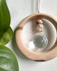 Flower Agate Maplewood Suncatcher mini #2