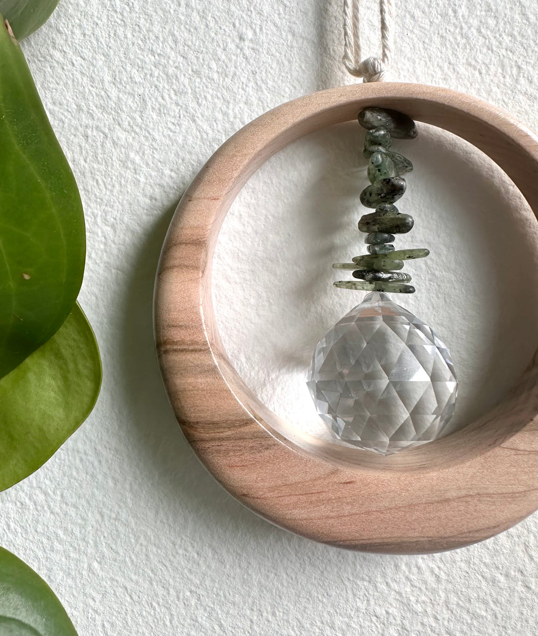 Green Quartz Maplewood Suncatcher mini