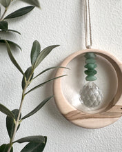 Green Aventurine Maplewood Mini Suncatcher
