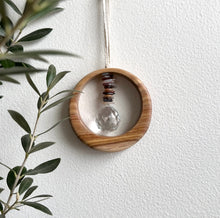 Botswana Agate Canarywood Suncatcher