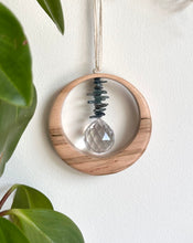 Blue Kyanite Maplewood Suncatcher mini