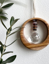 Botswana Agate Canarywood Suncatcher