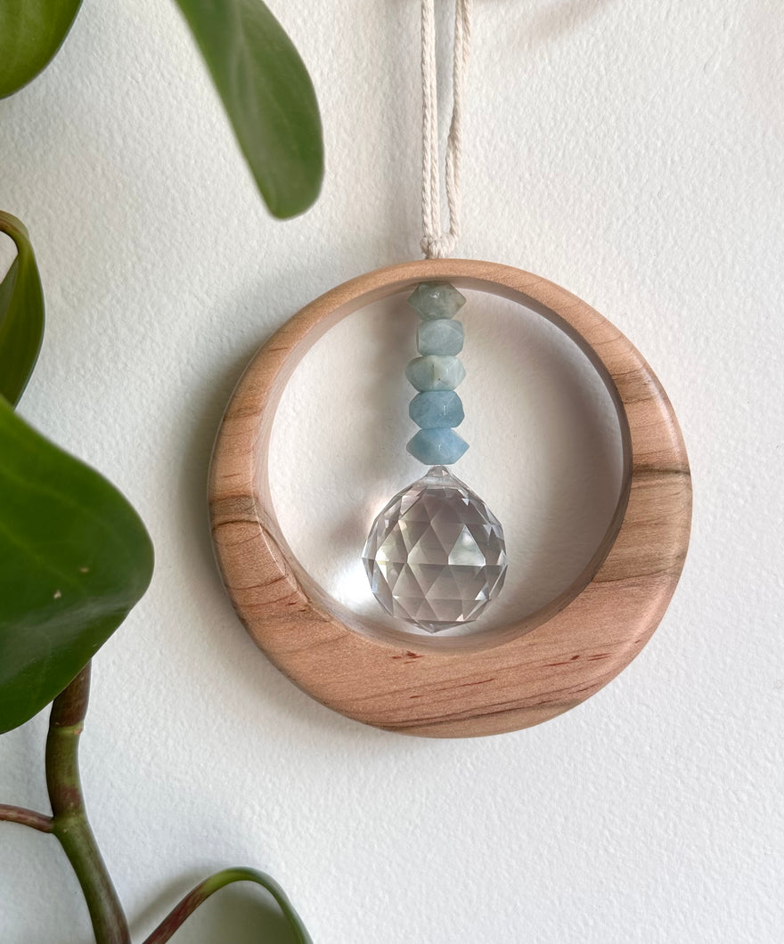 Aquamarine Maplewood Suncatcher mini