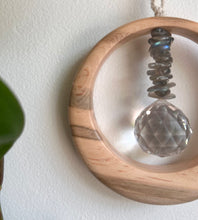 Labradorite Mini Maplewood Suncatcher