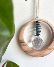 Blue Kyanite Maplewood Suncatcher mini
