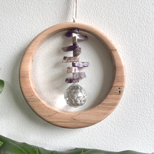 Amethyst Maplewood Suncatcher