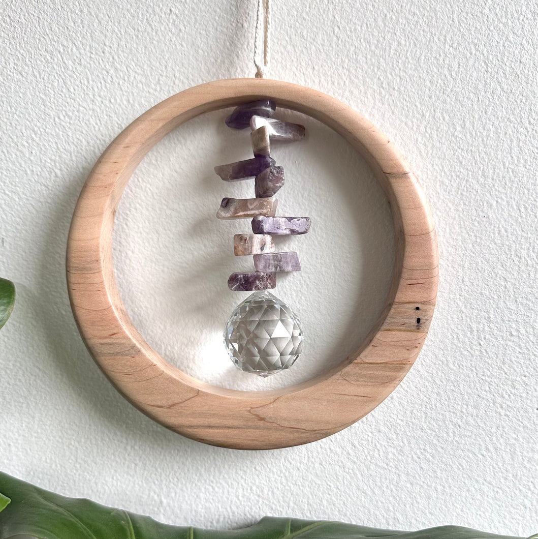 Amethyst Maplewood Suncatcher