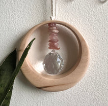 Rose Quartz Maplewood Suncatcher mini