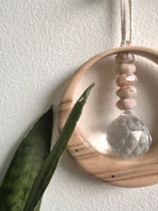 Flower Agate Maplewood Suncatcher mini