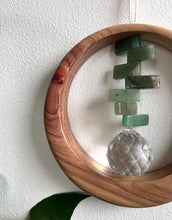 Green Aventurine Canarywood Suncatcher