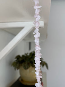 mini rose quartz suncatcher